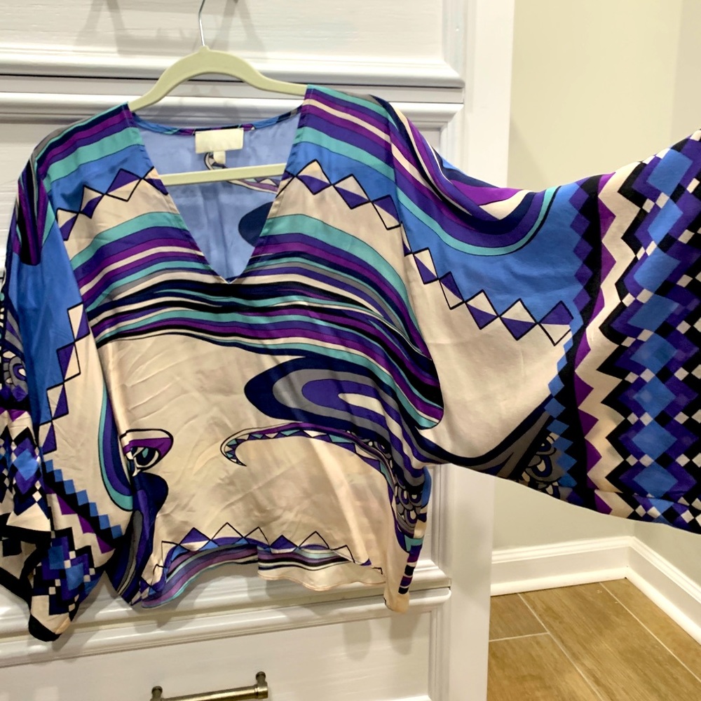 Great condition V-neck silk shirt